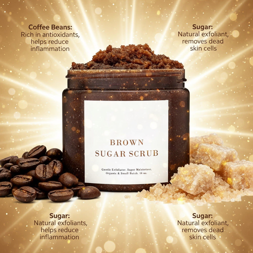 Gommage Corps au Café Arabica Bio – Aloe Vera & Huile de Coco