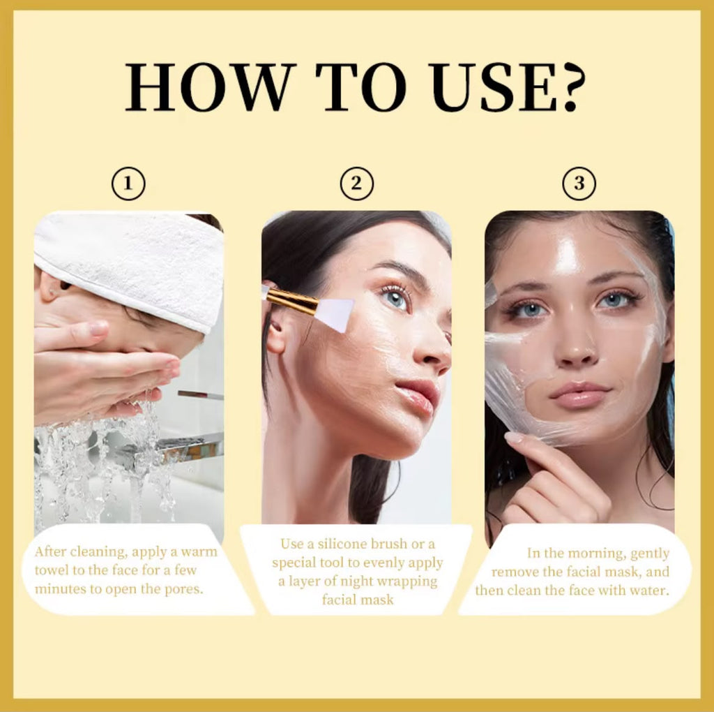 Masque de Nuit Éclat au Curcuma & Acide Kojique – Peau Lumineuse au Réveil ✨